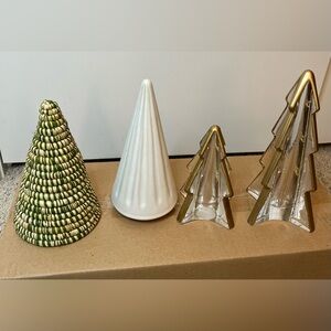 BUNDLE Threshold Target Glass, ceramic, scalloped rattan Christmas Tree